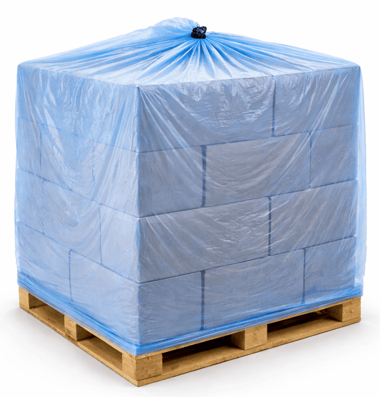 Blue Jumbo Pallet Bag 1200 + 1200 x 2000mm - 50um 60 Bags Packaging Supplies