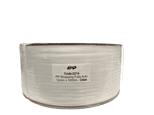 Premium Auto Machine 12mm Poly Strap x 3000M - Clear